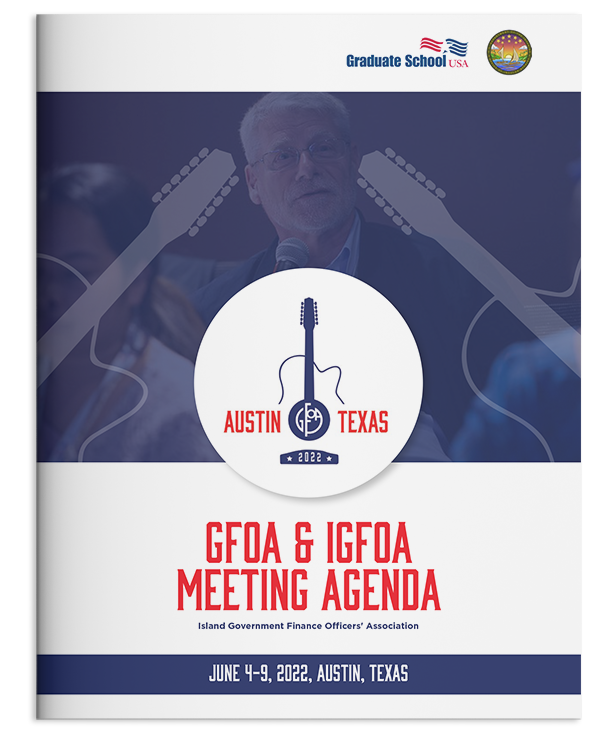 thumbnail detail of GFOA & IGFOA Summer 2022 Draft Agenda and Participant List print