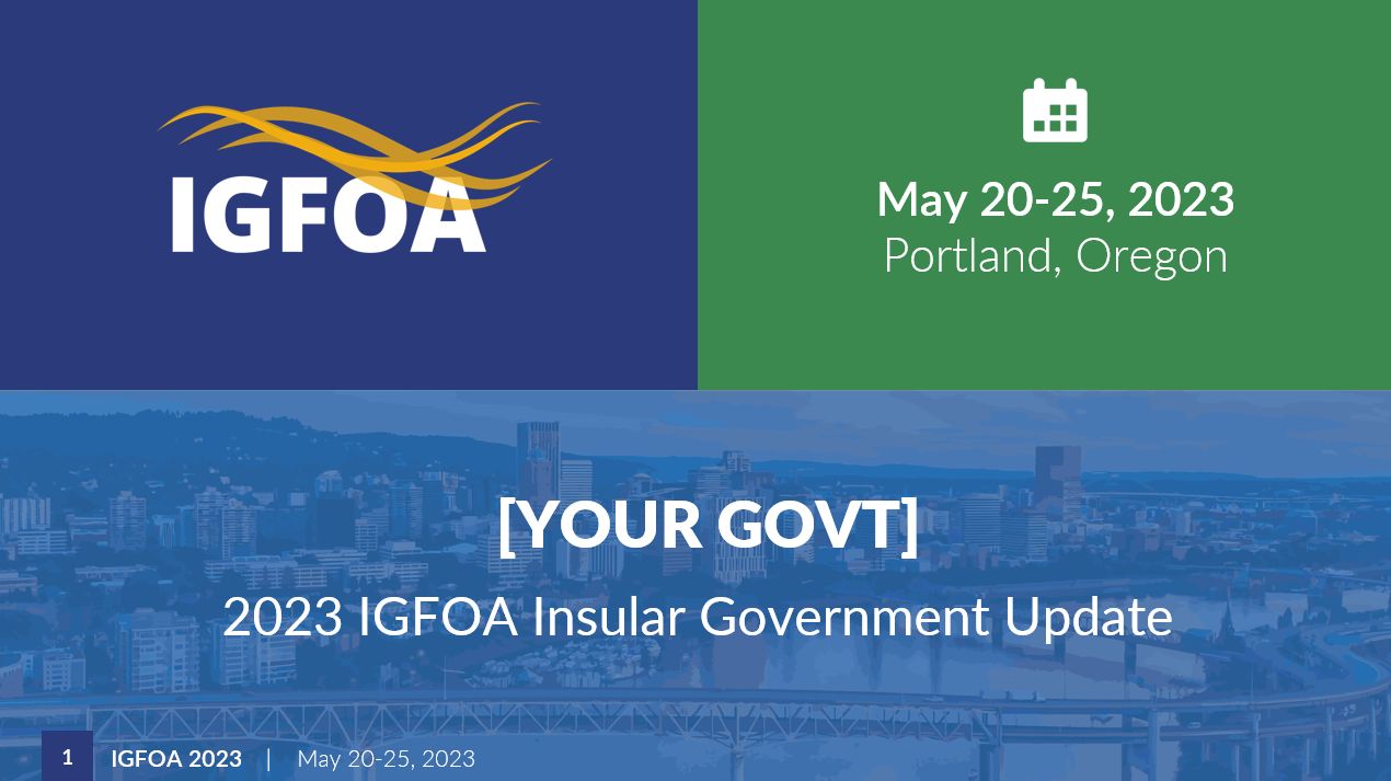 Related Document thumbnail of IGFOA Summer 2023 Presentation Template