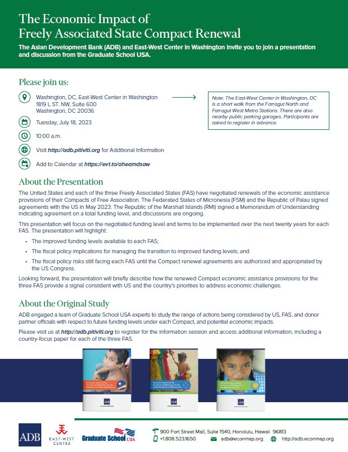 thumbnail detail of Announcement - The Economic Impact of Freely Associated State Compact Renewal