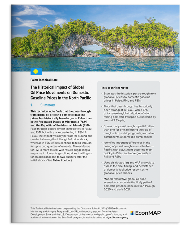 Related Document thumbnail of The Historical Impact of Global Oil Price Movements on Domestic Gasoline Prices in the North Pacific